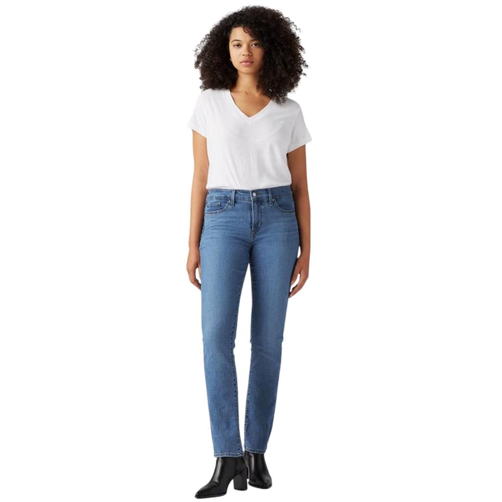 Levis Womens/Ladies High Rise Straight Leg Jeans