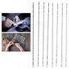 8Pcs Metal Jewelry Saw Cutting Blades Replacement Woodworking Accessory for U Shaped Saw Frame
