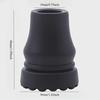 2pcs Rubber Cane Tips Locking Ring Easy-Install Replacement Tips for Most Walking Canes and Crutches Ideal for and Recovery