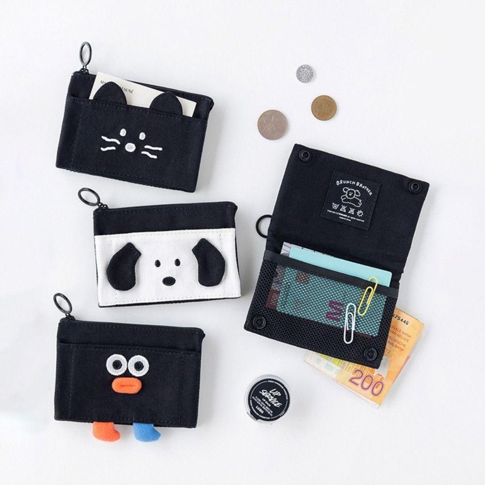 

Portable Cat Pattern Coin Purse Simple Short Coin Wallet Fashion Cute Style Wallet 5