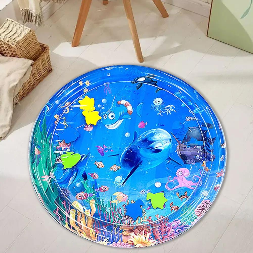 Water Sensor Play Mat for Cats Sensory Water Playmat Cat Toys Thickened Sleeping Water Pad ummer Dog Cooling Mat Pet Supplies