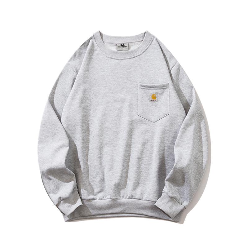 Unisex Fleece-Lined Classic Carhartt Crewneck Hoodie for Autumn/Winter