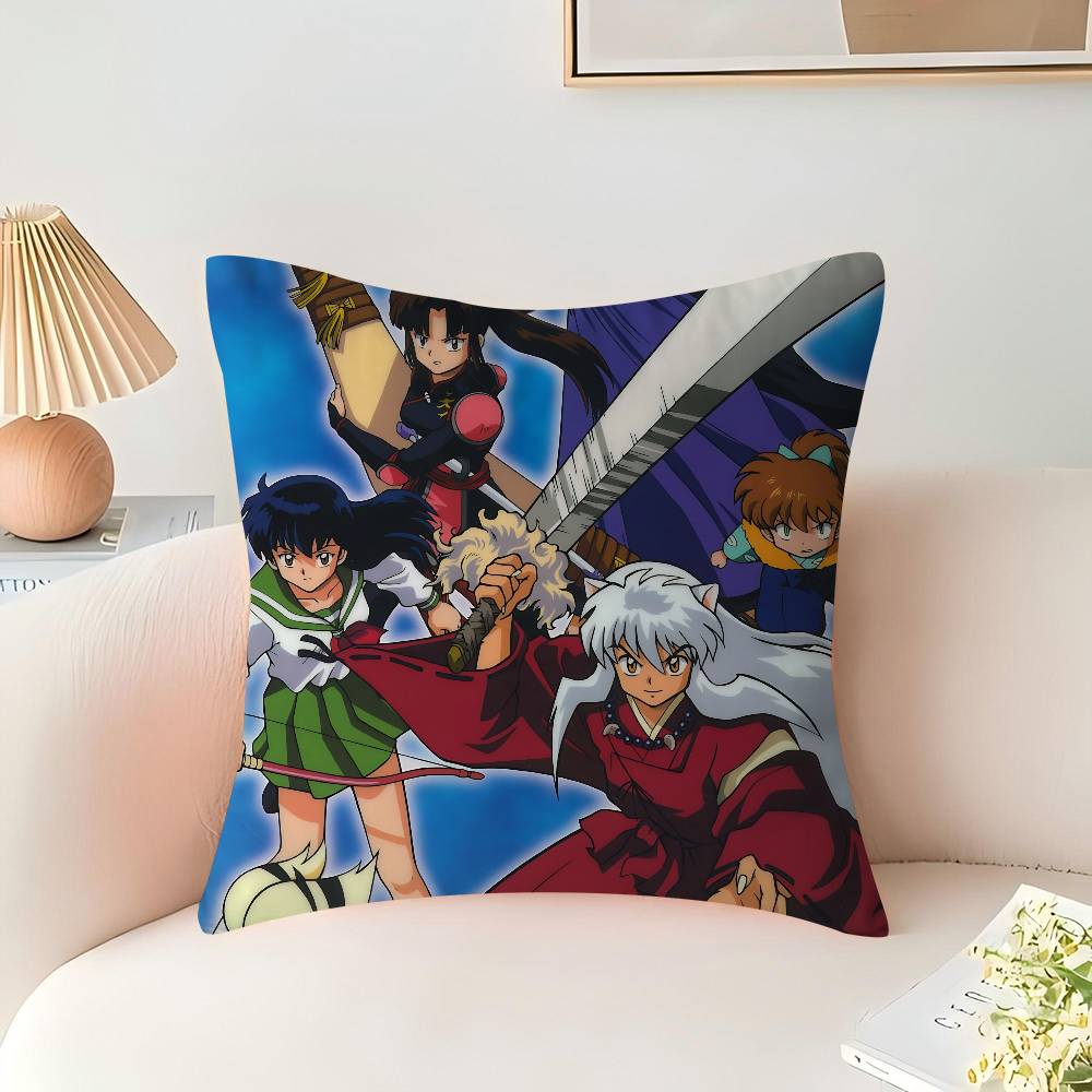 

Animation I-Inuyasha Cushion Cover Car Throw Pillow Case For Sofa Car Christmas Gift 40x40cm 45x45cm 16x16Inch