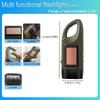 Portable Solar Hand Crank Dynamo LED Flashlight, Multifunction Outdoor Torch Lantern for Riding Camping Hiking Emergency Long‑Range Lighting Backup