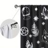 2 st Halloween Hexe Tryckt Gardin för Sovrum, Vardagsrum, Barnrum, Matsal och Arbetsrum Dekorera