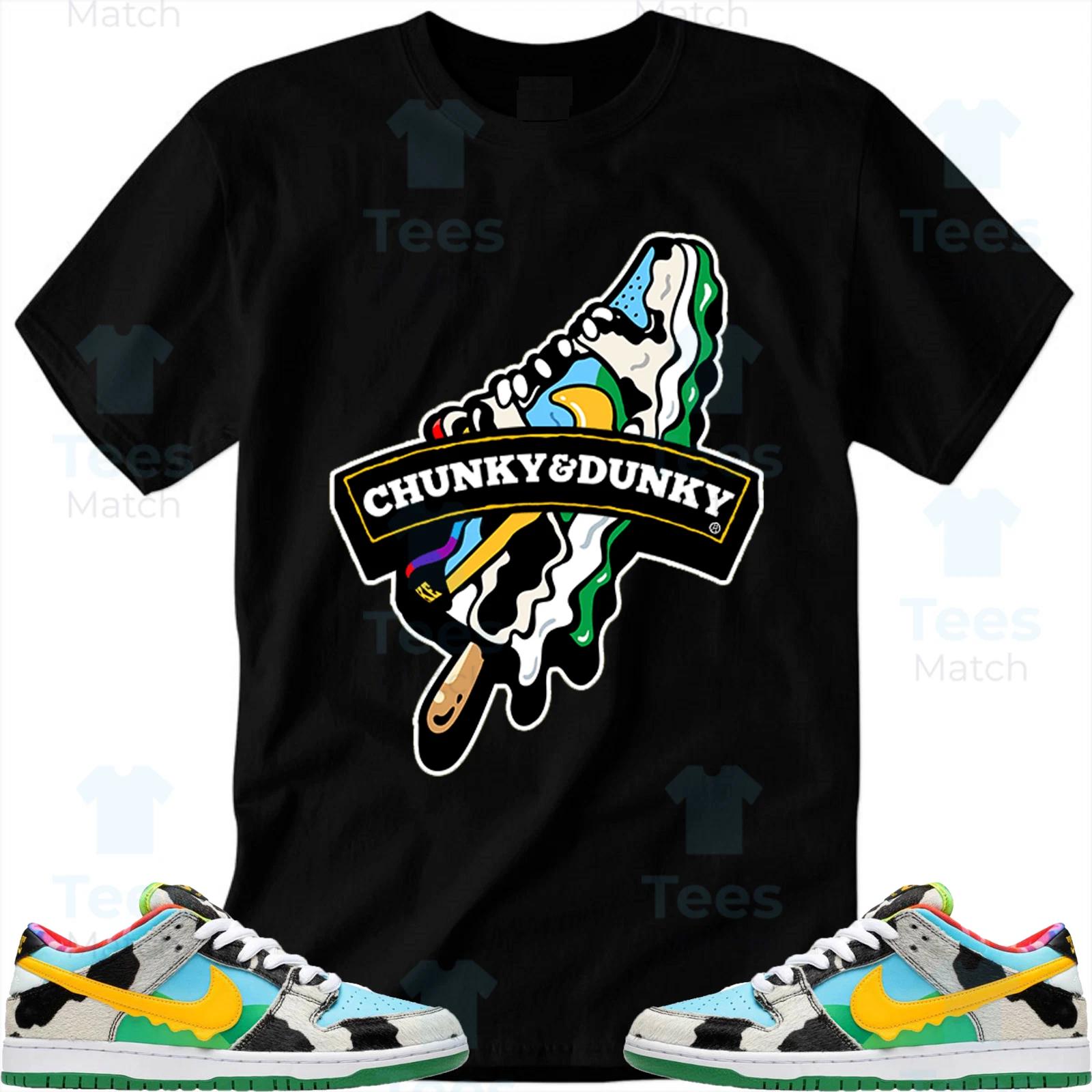 

Chunky Dunky Drip T-Shirt Matching SB Dunk Low Ben & Jerry s Chunky Dunky- Black XL