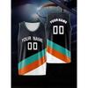 Benutzerdefinierter Name und Nummer Basketball Sportbekleidung Bequeme Passform Atmungsaktiv Personalisiert Party Sommerparty