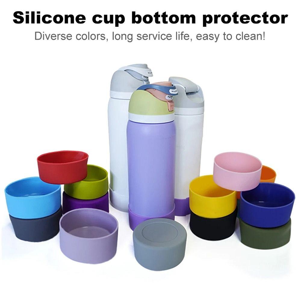 1Pcs Soft Silicone Boot for Owala 24oz 32oz 40oz Anti-Slip Protective Sleeve Boot Bottom Base Water Bottle Accessories Cup Holders 5