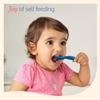 LuvLap Silicone Baby Feeding Spoons Set Of 2 For Baby Led Weaning And Self Feeding