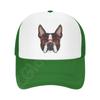 Denim-Kappe, Boston Terrier-Hund, Baseball-Dad-Cap, klassisch gewaschen, 100 % Baumwolle, verstellbar, lässig, Sport, für Unisex, Damen, Mütze
