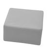 External end cap for photovoltaic profile, flat, 40x40, 20 PCS, GRAY