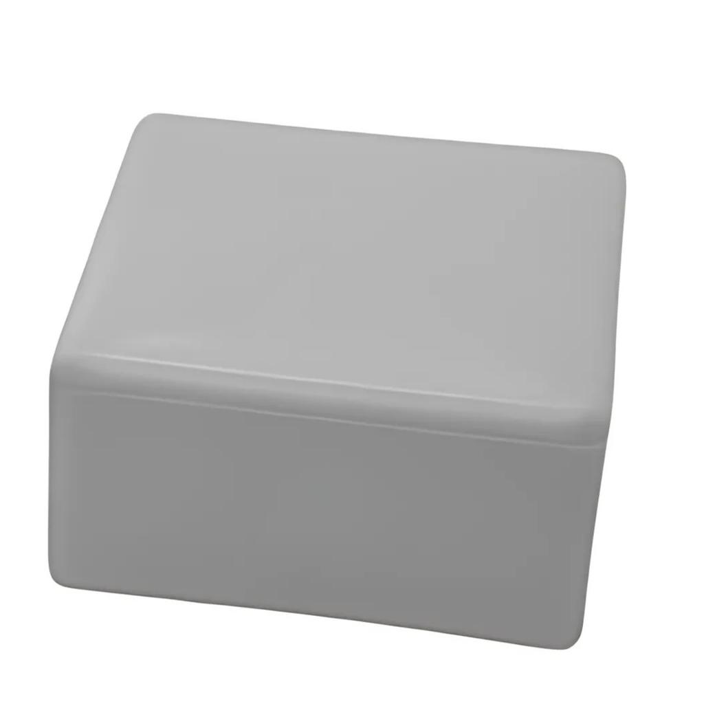 External end cap for photovoltaic profile, flat, 40x40, 20 PCS, GRAY