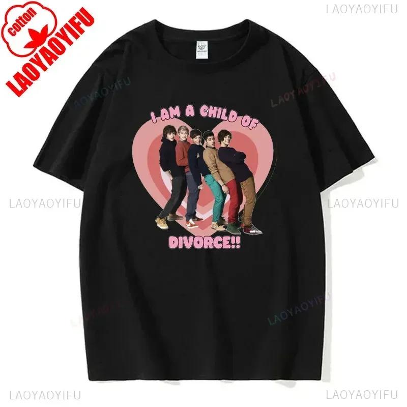 I Love One Directions Print T-Shirts Rapper Short Sleeve T Shirt Vintage Singer Tops Summer Cotton Hip Hop Men Women Tee-shirts