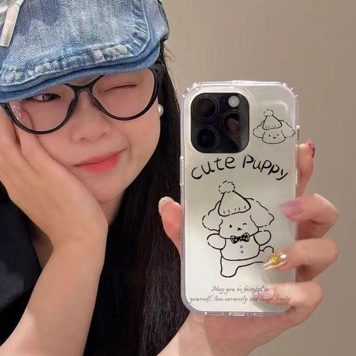 

For Apple Mobile Phone Protective Case Cartoon Transparent Mobile Phone Case All-inclusive Glacier Pattern Mobile Phone Case For iPhone 16PROMAX