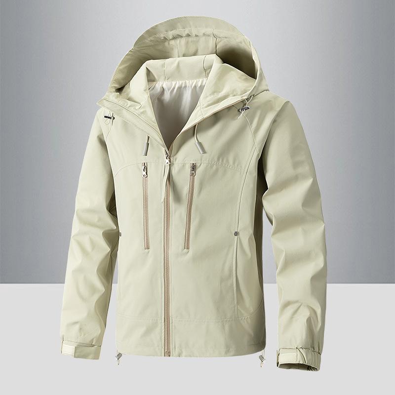 Neue einfarbige, lässige, lockere Outdoor-Jacken für Männer im Herbst und Winter