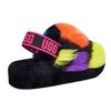 UGG Dámské Fluff Yeah Slide 'Party Spots' 1125006-BLK