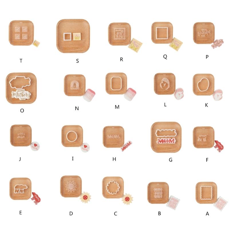 Plastic Cookie Molds Creative Biscuit Cutter Mothers' Day Theme Cookie Molds Bakings Tool Suitable for Mothers' Day