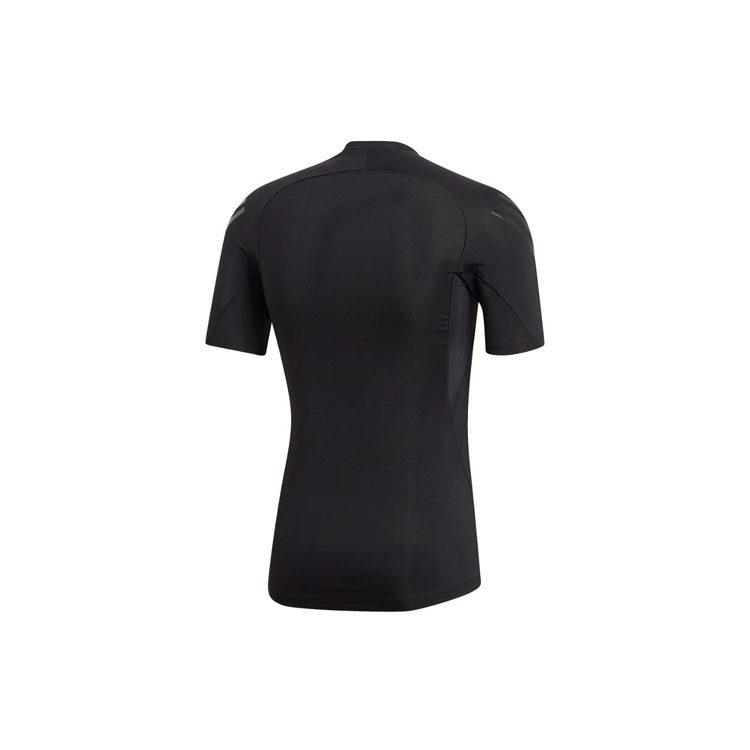Adidas T Shirts Men's Black Crew Neck Moderate Straight Fit DQ3563