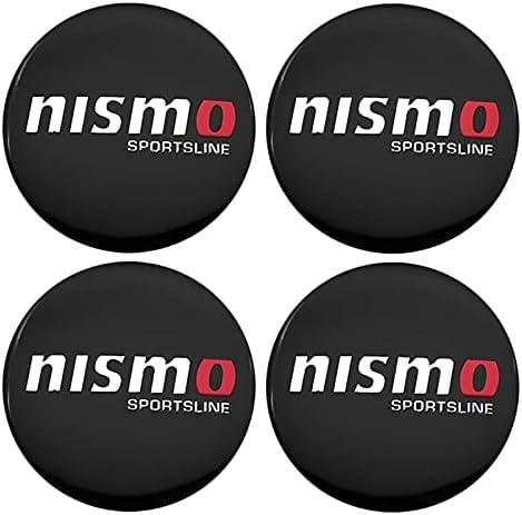 Nismo Wheel Center Cap Emblem Sticker Hub Cap Sticker Compatible One Size чёрный