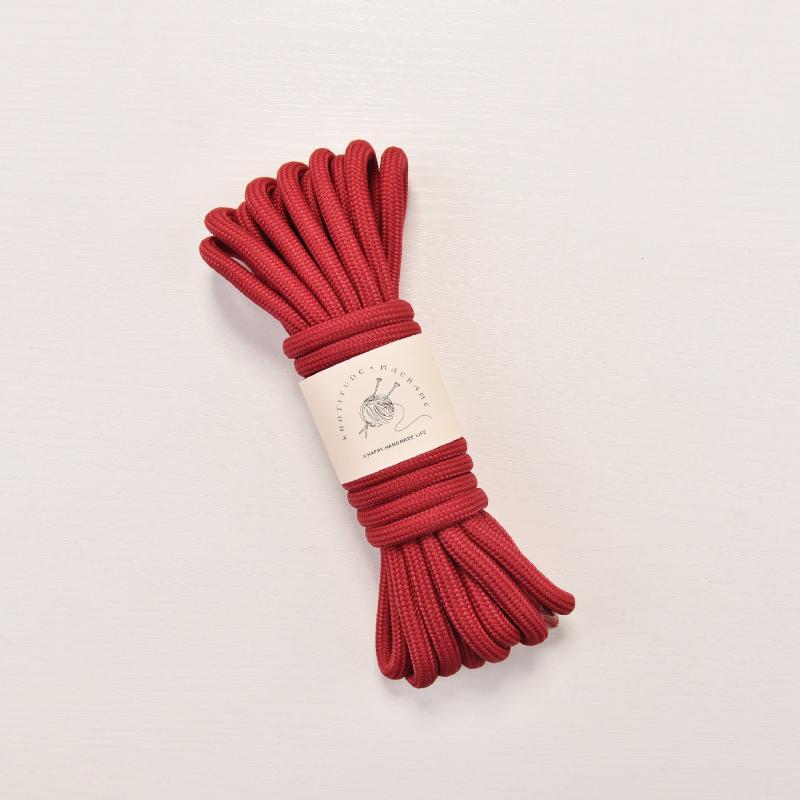 8mm Polyester Core Rope 5m Colorful Braided Cord for Pet Leash Making Rope Crochet Bag Strap Handmade Craft Clothing Accessories