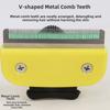 Eco-Friendly Stainless Steel Pet Deshedding Brush for Reptiles-Self-Cleaning Dematting Tool Removes Loose Undercoat