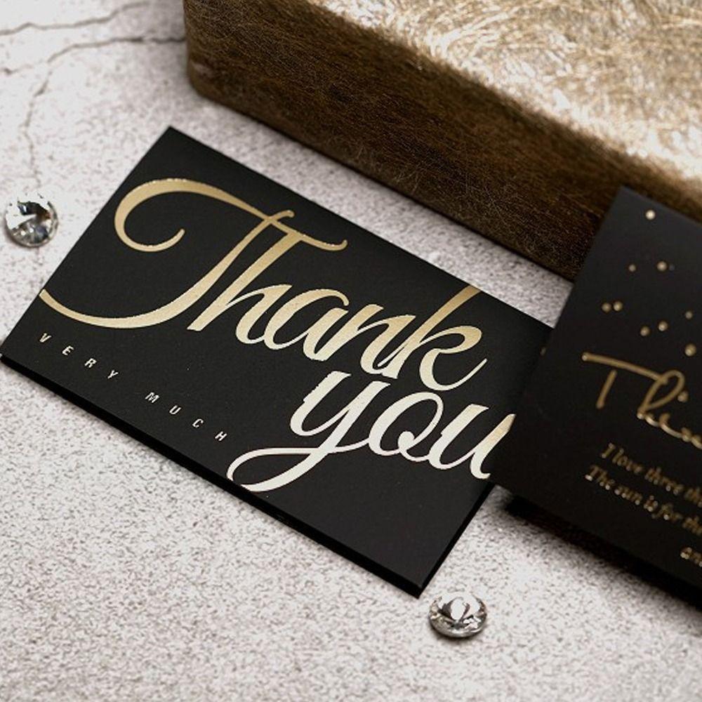 8pcs Universal Birthday Gift Card Bronzing Blessing Card Postcard Wedding Invitation  Wedding