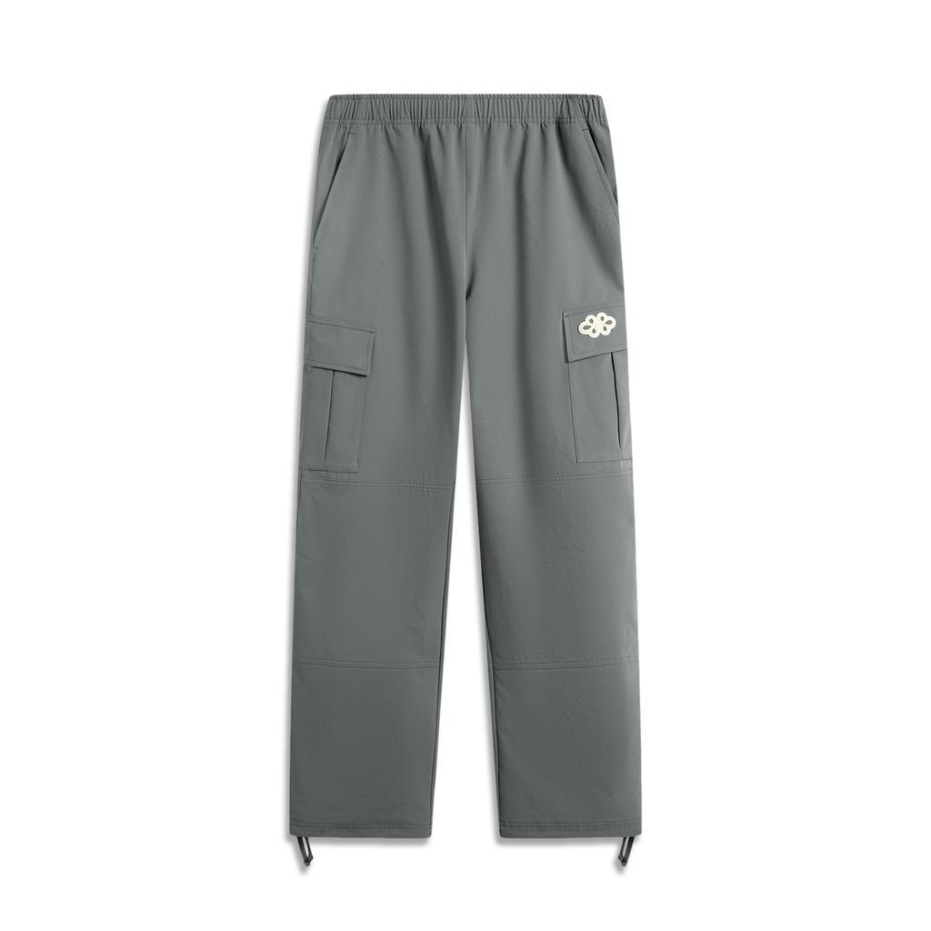 Li Ning Anti-Five Series Comfortable Stylish Loose Straight Cargo Pants Fashion Classic Vintage Versatile Street Trendy Casual Pants AKXV289-1