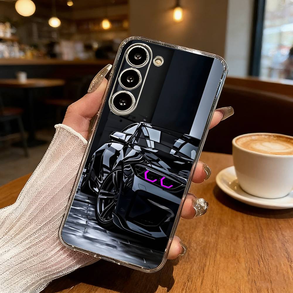 High-Performance Sports Car M-M2 Phone Case For Samsung S25,S24,S21,S22,S23,S30,Ultra,S20,Plus,Fe,Lite Transparent Cover Samsung S20lite