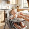 Savro 2-in-1 Folding Baby Highchair With Adjustable Tray And Straps