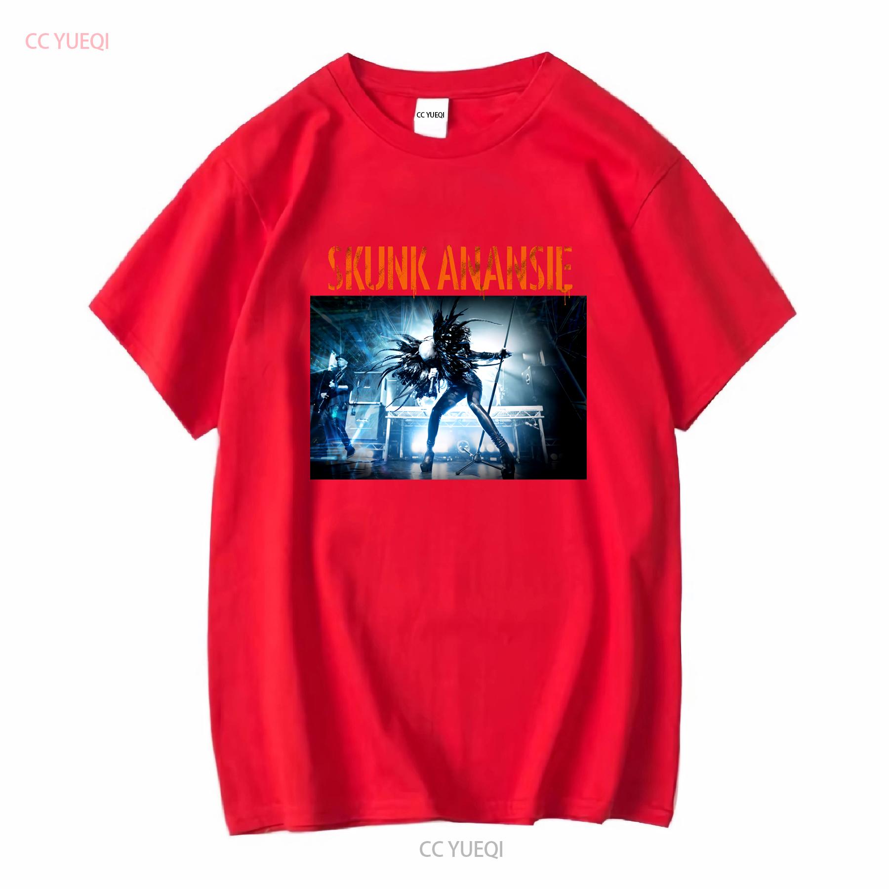 

Skunk Anansie Футболка с принтом группы на сцене Тур Хлопок Все размеры винтажная Стильная Универсальная Слегка дизайнерская одежда S