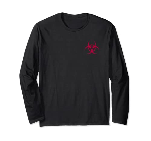 Biohazard Symbol Warning Sign Biological Hazard Long Sleeve T-Shirt