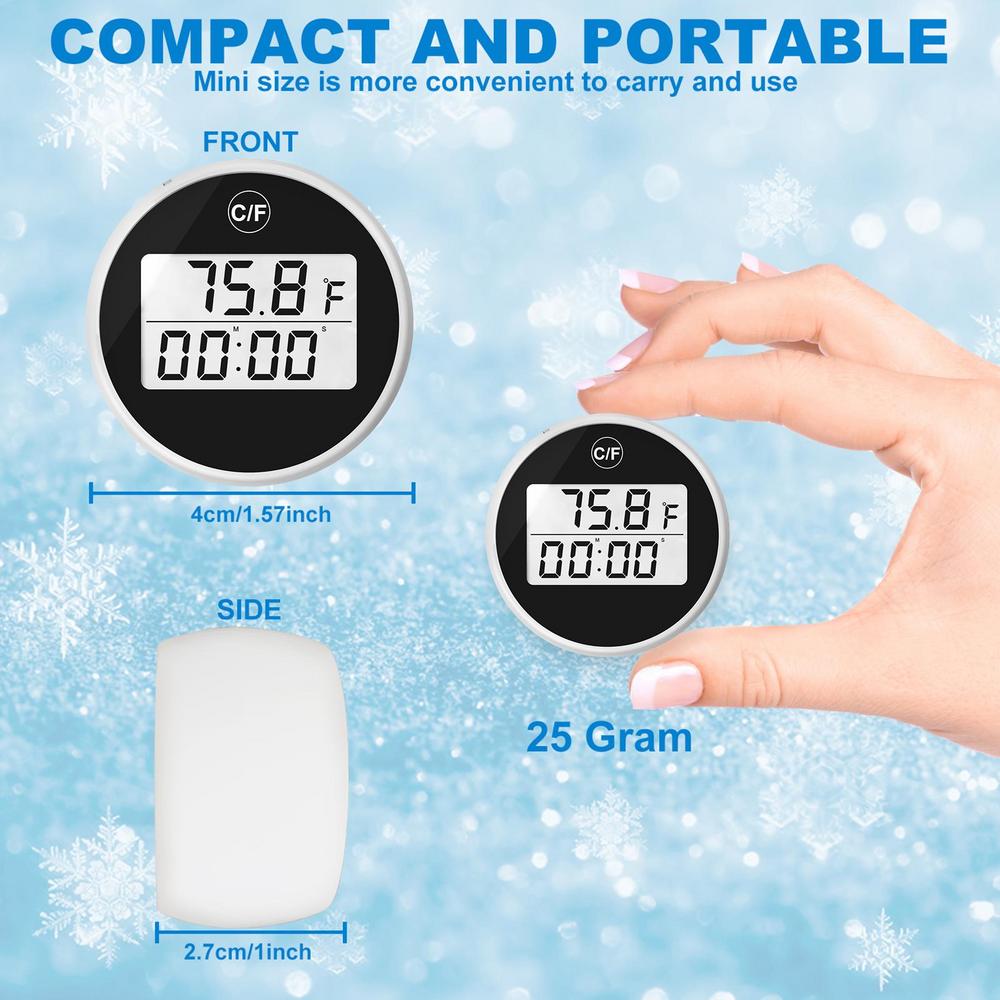 

Portable Digital Timer Floating Ice Bath Temperature Gauge Waterproof Swimming Pool Water Ice Bath Thermometer With Timing