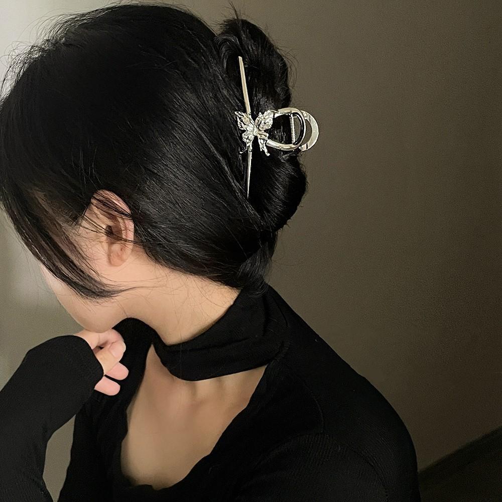 Liquid Butterfly Catch Clip High Street Spice Girl Wind Large Back Head Disc Hair Shark Clip Hair Volume Hairpin