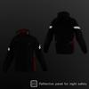 KOMINE 03-5393 Men's Motorcycle Rain Jacket KOMINE Black Red 2XL RK-5393