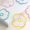 Acrylic Flower Coaster Heat-Resistant Scratch-resistant Cup Pads Non-Slip Cute Transparent Cup Mat for Kitchen Living Room Office