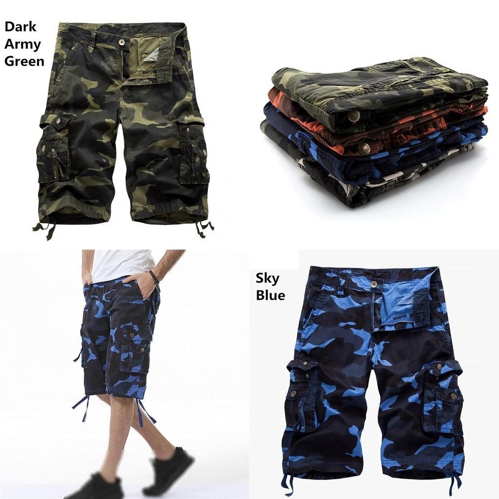Durable And Comfortable Men's Tactical Military Army Camouflage Cargo Shorts With Multiple Pockets