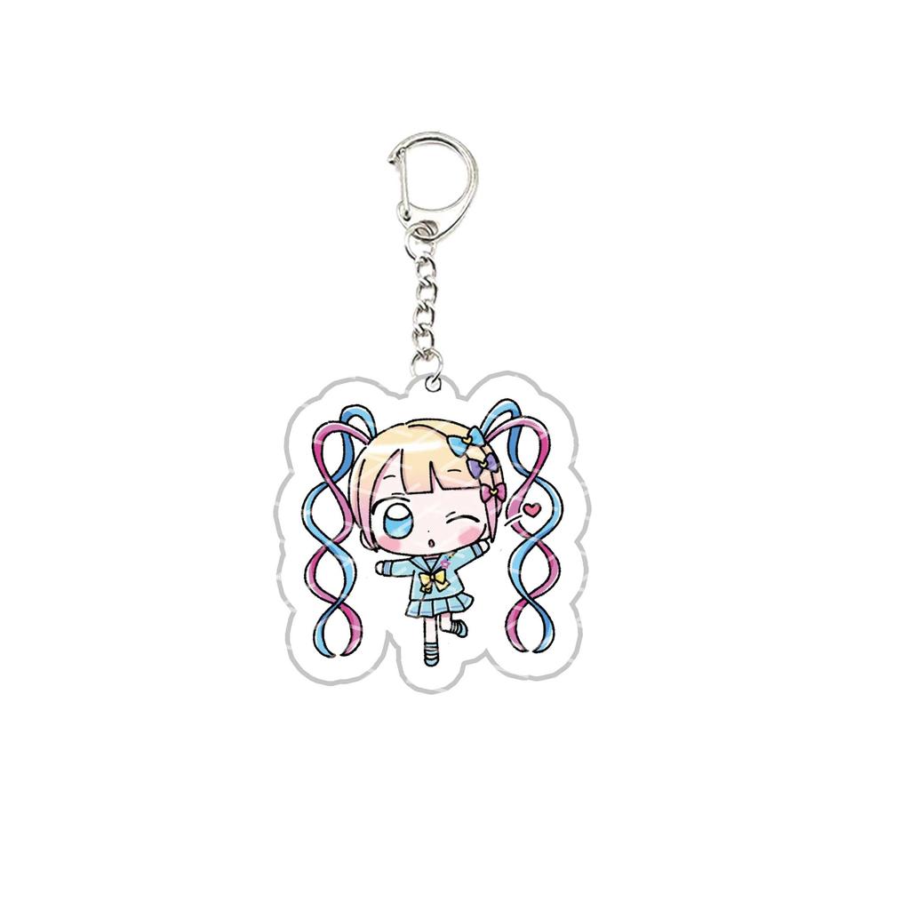 Acrylic Needy Girl Overdose Game Keychain Pendant Keyring Needy Girl Overdose Key Chain Key Ring for Accessories Bag Fans Gift