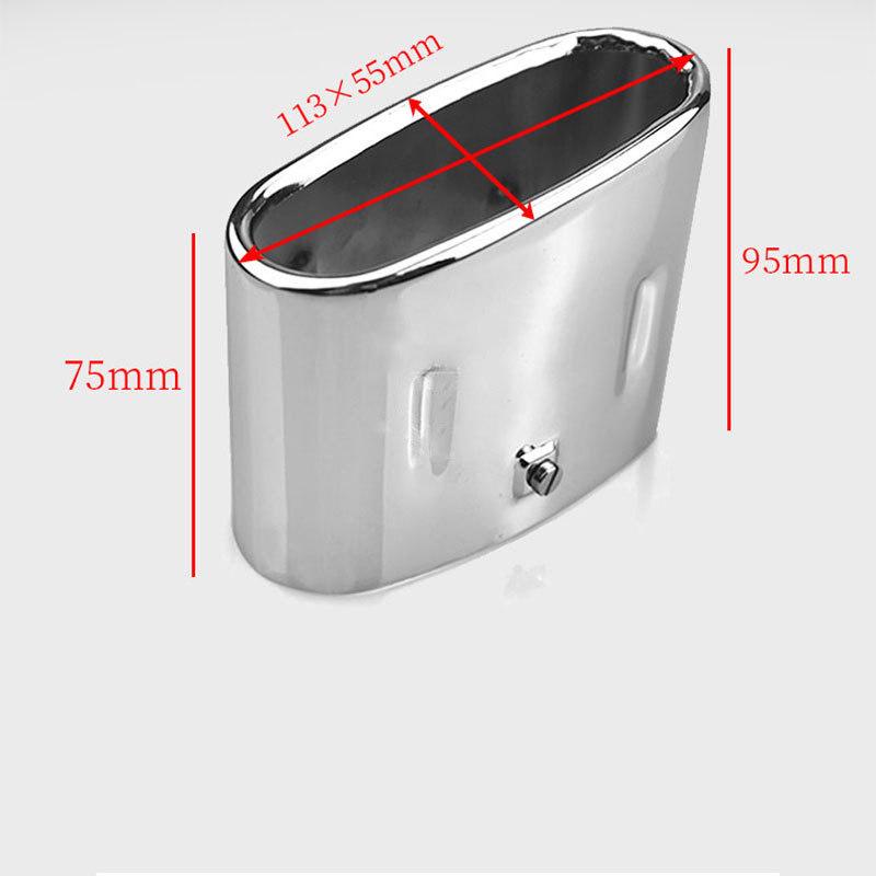 Exhaust Tailpipe for BMW Z3 1.8/1.9 Cabrio, 53x113mm / 90mm Slant Cut