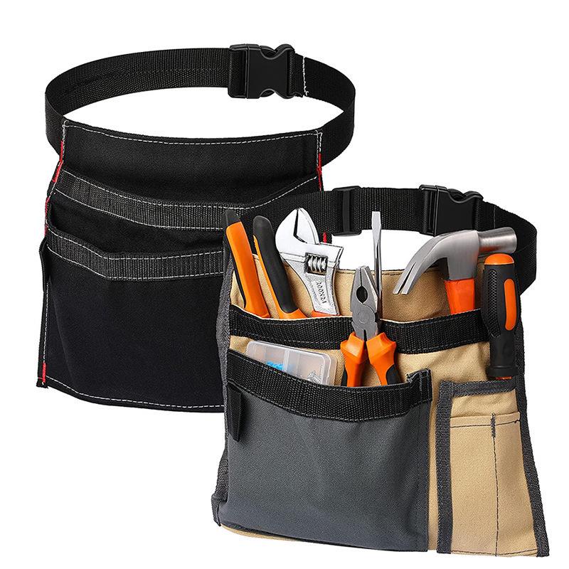 Electrician Tool Bag: Five-Pocket Wear-Resistant Pouch for Repairs and Interior Decoration