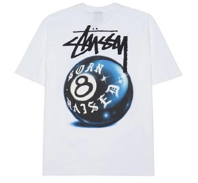 Stussy Born Raised 8 Ball Tee White XL