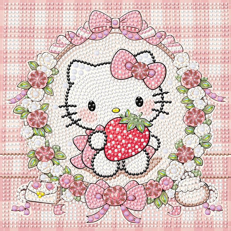 Sanrio Kuromi Hello Kitty Crystal Diamond Decorative Painting 5D DIY Cross Embroidery Kit Couple Birthday Gift