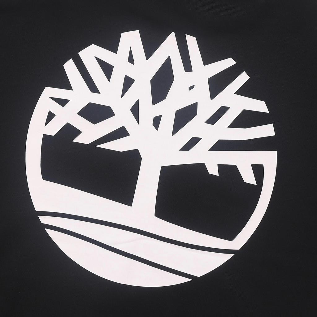 Timberland Ağaç Logolu Baskılı Kapüşonlu Sweatshirt Erkek kapüşonlu Siyah A5PVA-001