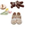 Fashion Girls Shoes Spring New Kids Leather Shoe Soft Soled Girl Casual Shoes Anti Slip Child Bean Shoe Simple Girl Leather Shoe