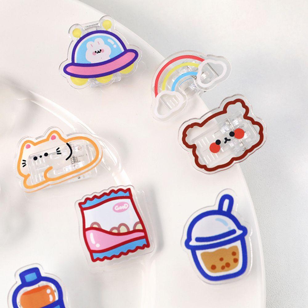 Holder School Stationery Index Clamp Transparent Clip Binder Clips Paper Clip Snacks Sealing Clip