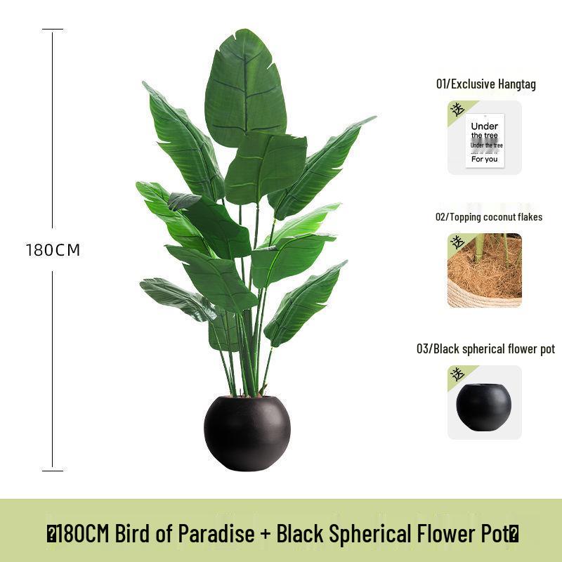 Bird of Paradise Indoor Artificial Floor Plant - Luxurious Bionic Greenery Decor for Living Room
