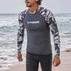 Dykkerdress for menn, badedrakt, langermet hurtigtørkende badedrakt