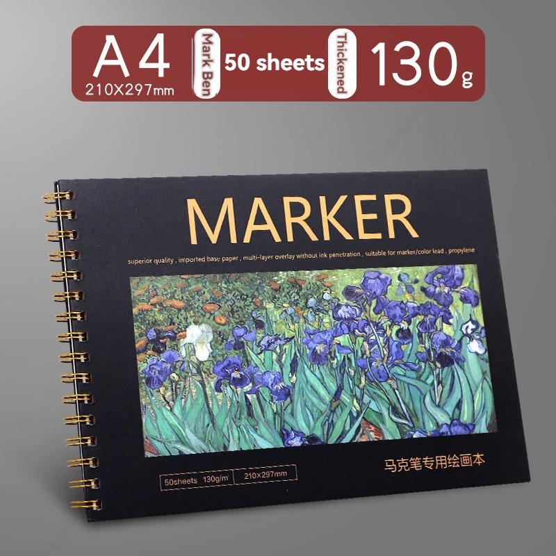 Premium Sketch Book, Spiral Bound, 50 Sheets , Acid Free Art Sketchbook,for Adults Beginners Artists Painting