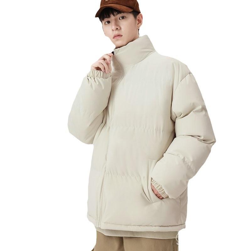 Winter Stehkragen Baumwolljacke Oberteile für Männer und Frauen Neue Paare Brotanzüge Wärme Verdickt Daunen Baumwolljacke Jacke