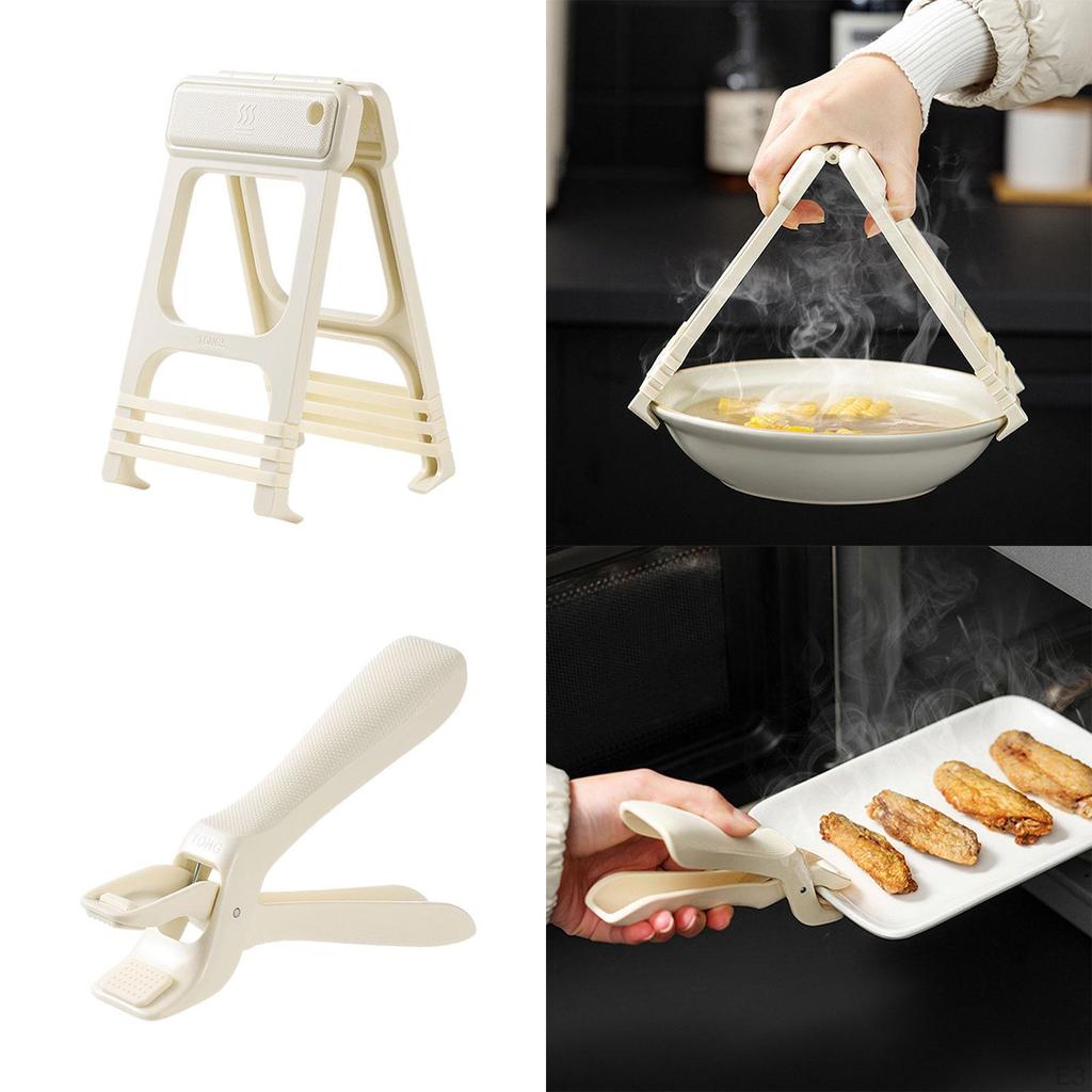 Kitchen Dish Plate Clip Ergonomical Anti Scalding Cooking Helper Bowl Clamp Holder for