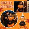 Women's Halloween Pumpkin Costume with Cute Anime Design for Cosplay Party